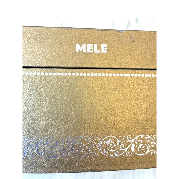Vintage Mele & Co Jewelry 2 Tier Box Gold Tone Yellow Inside 1950s - Picture 4 of 16